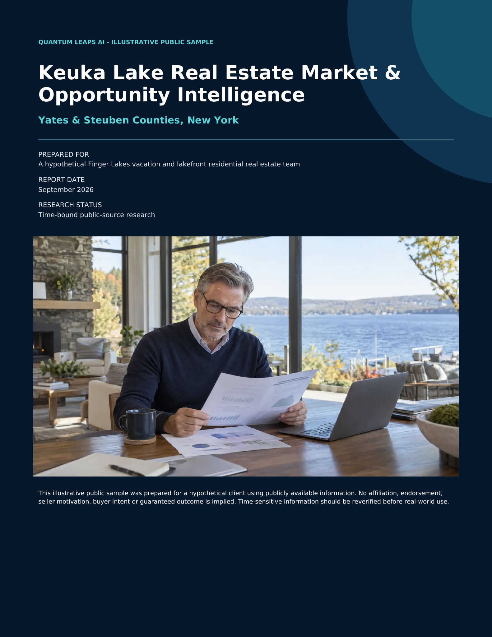 Cover of the Keuka Lake Real Estate Intelligence public showcase